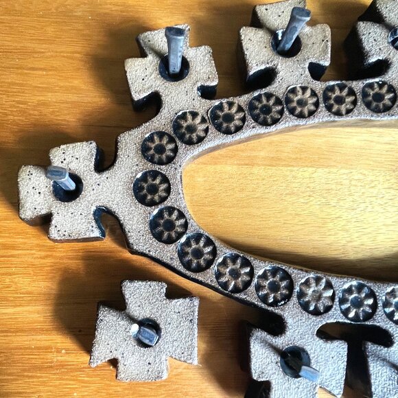 VTG Artisan Handmade Stoneware Pottery Last Supper Award Winning Religious Décor - Picture 10 of 16